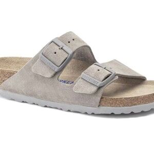 Birkenstock Taupe Suede Sandals